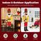 Coast Verlichte Notenkraker Soldaat - Levensgroot Kerstfiguur 166 cm - 100 LED Lampjes - Geel/Rood