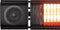 Eurom Heat and Beat - Terrasverwarmer 2000W - Bluetooth met speakers - Zwart