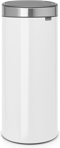 Brabantia Touch Bin - Prullenbak - 30 liter - Fingerprint Proof deksel - Wit