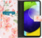 iMoshion Hoesje Geschikt voor Samsung Galaxy A53 Hoesje Met Pasjeshouder - iMoshion Design Softcase Bookcase - Roze / Blossom Watercolor