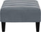 vidaXL - Voetenbank - 77x55x31 - cm - fluweel - donkergrijs