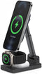 Mobilize 3-in-1 - Draadloze Magnetische Oplader 15W - Zwart