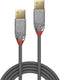 Lindy 36628 - USB-kabel USB 3.2 Gen1 - 3.00 m - Grijs