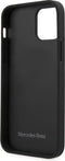 Mercedes - Geschikt voor iPhone 12 Pro Max - Leren Backcover hoes met Handstrap - Bruin