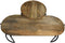 HSM Collection Salontafelset Ovaal/Rond Mangohout/Metaal Set van 2