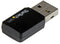 Startech.com USB433WACDB - USB 2.0 AC600 mini-dubbelband draadloze netwerkadapter 802.11ac - Zwart
