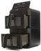 FriFri Airfryer Duo Slim FR0813028BLP - Heteluchtfriteuse 2800 W - 2 kooksecties 6,5 liter - Matzwart