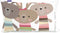Kussenhoes HappyFriday Moshi Moshi Rabbit Family Multicolour 50 x 30 cm