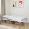 vidaXL - Bedframe - metaal - wit - 90x190 - cm