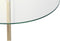 Bijzettafel DKD Home Decor Zwart Transparant Gouden Kristal Staal 45 x 45 x 50 cm