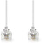 Nedis TCGB90200WT100 - Telefoonkabel RJ11 - 1 meter - Wit