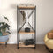 KAST ALEXANDRA HOUSE LIVING - BERT_AR0360 - ZWART EK METAAL - HOUT MDP - 66 X 160 X 34 CM - INDUSTRIAL - 3 PLANKEN