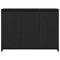 vidaXL - Dressoir - Zwart - Eiken - 102x33x75 - cm - Bewerkt - Hout