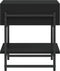 vidaXL - Salontafel - 40x40x45 - cm - bewerkt - hout - zwart