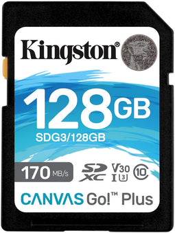 Kingston Canvas Go! Plus - SDXC Geheugenkaart 128GB - UHS-I - Zwart