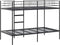 vidaXL - Stapelbed - zonder - matras - 107x203 - cm - staal - zwart