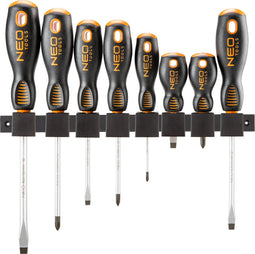 NEO Schroevendraaierset 8 Delig Met Muurhouder