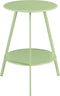 Mica Decorations Seatle Bijzettafel voor Buiten - H58 x Ø46 cm - Metaal - Mintgroen