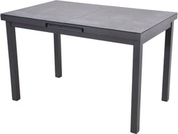 Uittrektafel Baleno zwart 130/160x75cm