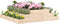 vidaXL - Plantenbak - 110x110x27 - cm - massief - grenenhout