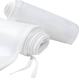 HI NATURE™ Baby bedomrander set - Ademend en huidvriendelijk - 320x27cm & 150x27cm - Wit (2 stuks)