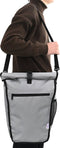 vidaXL - Fietstas - voor - Bagagedrager - 20 - L - Grijs - 34x16x59 - cm