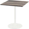 Urban Terrastafel Wit Frame + Tropical Wood HPL 70x70 cm - Essentials 130021277
