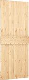 vidaXL - Schuifdeur - met - beslag - 85x210 - cm - massief - grenenhout