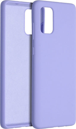 Accezz Samsung Galaxy A71 - Liquid Silicone Backcover - Schokabsorberend - Paars