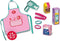 SES - Petits Pretenders - Verkleedkledingset kapper - met schort, kam, fohn en kapper producten