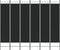 vidaXL - Kamerscherm - met - 6 - panelen - 240x200 - cm - stof - zwart