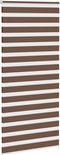 vidaXL - Zebra - rolgordijn - 115x200 - cm - stofbreedte - 110,9cm - polyester - bruin