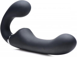 Strap U Mighty Rider Vibrerende Strapless Strap-On - Zwart