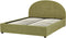 VAUCLUSE - Bed met opbergruimte - Olijfgroen - 160 x 200 cm - Bouclé