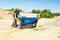 Scheppach DP5000 - Gemotoriseerde Kiep/kruiwagen - 500 kg - Blauw