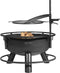 CookKing - Premium grill Bandito 80 cm met grillrooster en hanger - Vuurschaal BBQ - Staal - Zwart