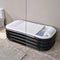 Juskys Opblaasbaar ligbad L - PVC - 400 L - Zwart/Wit