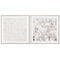 Schilderij Home ESPRIT Abstract Stads 82,2 x 4,5 x 82,2 cm (2 Stuks)