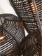 GOOD&MOJO Hanglamp Tanami - Rotan Zwart - 3L - Modern - Hanglampen Eetkamer, Slaapkamer, Woonkamer