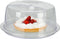 Excellent Houseware Taartstolp/vershouddoos - transparant - kunststof - 34 cm - Taart bewaren/serveren