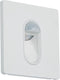Paulmann LED - inbouwlamp - wit - sensor - vierkant - met bewegingsmelder - vast ingebouwd - Warmwit -