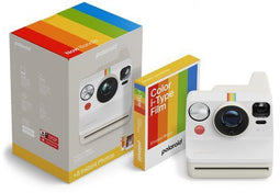 Polaroid Now Gen 3 - Instantcamera - Autofocus - Pebble White - Color Film Bundle (8 foto's)