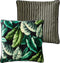 Dutch Decor MOBY - Sierkussen 45x45 cm - velvet - botanisch - raven - zwart - Inclusief binnenkussen