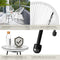 tectake® Bistroset - 2 stoelen en 1 tafel - Retro Egg Chairs Acapulco-stijl - Weerbestendig - Wit