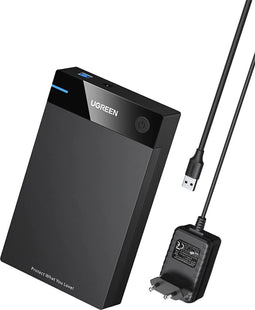 Ugreen 3.5" - Externe harde schijf behuizing - USB 3.0 UASP 5 Gbps - Zwart