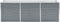 vidaXL - Plantenbak - verhoogd - 240x80x77 cm - gegalvaniseerd staal - grijs