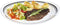 Eetbord Luminarc Friends Time Bistr Wit/Zwart Glas Ø 30 cm Vlees (12 Stuks)