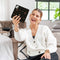 iMoshion Hoesje Geschikt voor iPhone 14 Hoesje Met Pasjeshouder - iMoshion Design Bookcase smartphone - Zwart / Sky Black