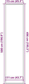 vidaXL - Deurmat - 115x500 - cm - bruin
