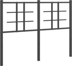 vidaXL - Hoofdbord - 120 - cm - metaal - zwart